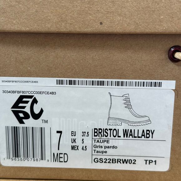 Gentle Souls by Kenneth Cole Women's Bristol Wallaby Boot Size 7 - Picture 8 of 8